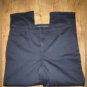 Chico's Girlfriend Straight Black Jeans